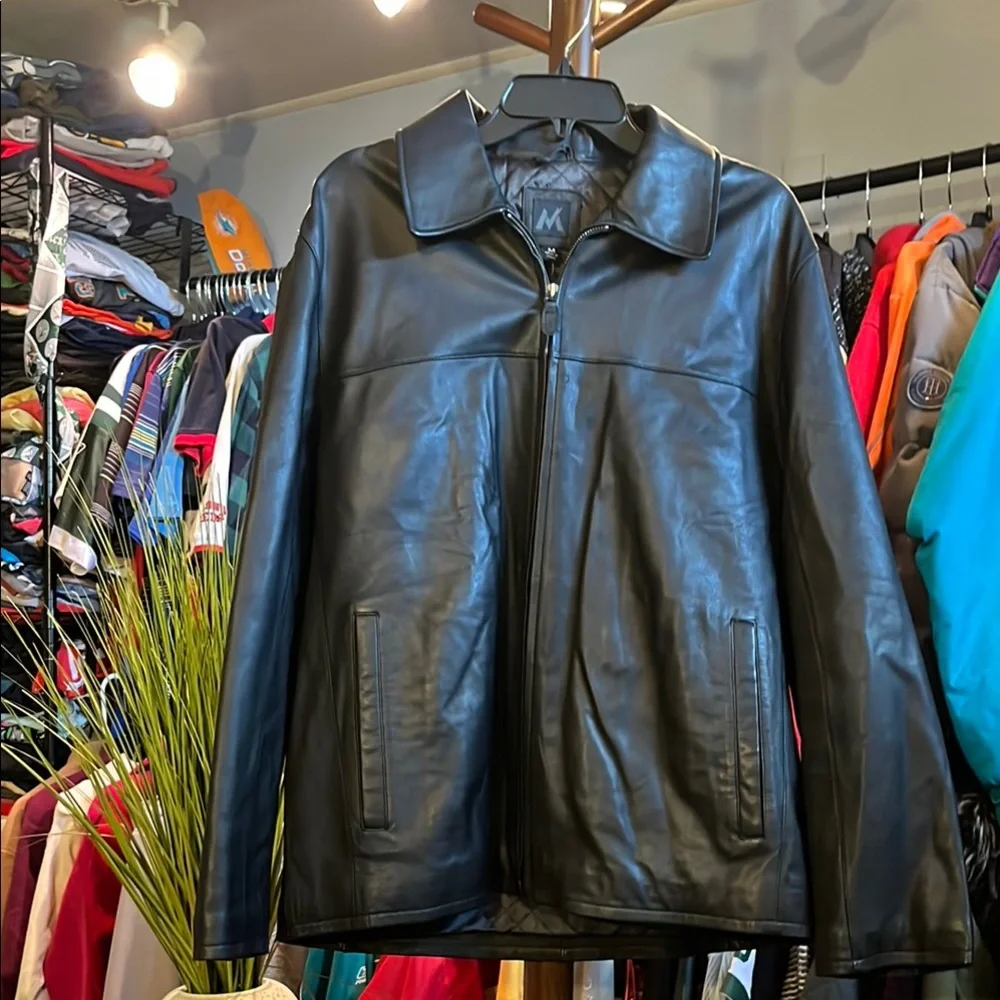Men's Black Leather Jacket